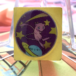 Mew 29 Meiji Pukkuri Lenticular Seal Japanese Pokemon Card ~ MP - Image 1
