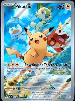 Pokemon Pikachu SVP 027 Scarlet & Violet Paldea Evolved ETB Promo near mint - Image 1