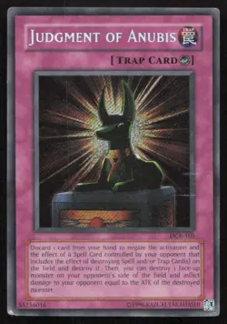 Yu-Gi-Oh TCG Dark Crisis #DCR-105 Judgment of Anubis Secret Rare - Image 1
