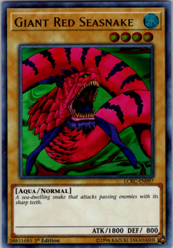 ( GIANT RED SEASNAKE ) - Ultra Rare - LCKC-EN097 - 1st - NM - Yu-Gi-Oh Kaiba - Image 1