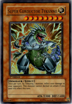 Super Conductor Tyranno - SD09-EN001 - Ultra Rare - 1st Edition - Image 1