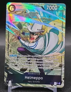 One Piece A Fist of Divine Speed - Helmeppo- SR Alt Art OP11-002-base Set!!! - Image 3