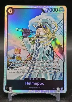One Piece A Fist of Divine Speed - Helmeppo- SR Alt Art OP11-002-base Set!!! - Image 4