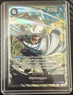 Helmeppo Alt Art OP11-092 SR A Fist of Divine Speed One Piece Card English SHIP - Image 1