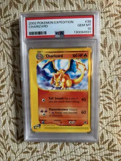 Charizard Expedition 39/165 Rare Non Holo PSA 10 Graded Pokemon TCG - Image 1