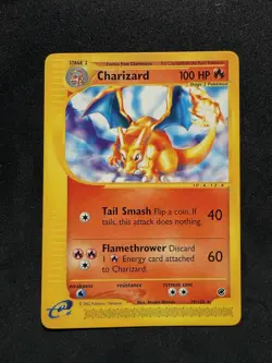 Pokemon Charizard Trading Card Expedition Base Set, Non-Holo, Rare Card 39/165 - Image 1