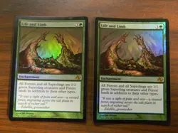 MTG PLanar Chaos FOIL Rare Life And Limb x2 Excellent - NM - Image 1