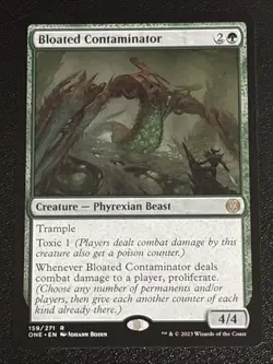 MTG Phyrexia: All Will Be One Bloated Contaminator 159/271 NM Rare - Image 1