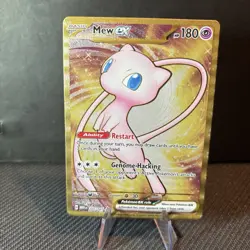 Mew EX GOLD METAL Promo Card 205/165 Scarlet & Violet 151 UPC POKEMON CARD Mint - Image 1