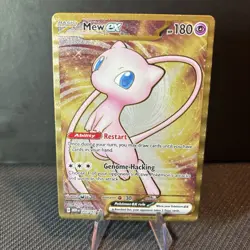 Mew EX GOLD METAL Promo Card 205/165 Scarlet & Violet 151 UPC POKEMON CARD Mint - Image 2