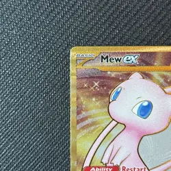 Mew EX GOLD METAL Promo Card 205/165 Scarlet & Violet 151 UPC POKEMON CARD Mint - Image 5