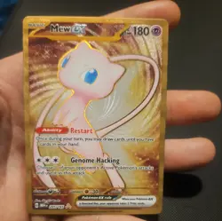 Mew EX GOLD METAL Promo Card 205/165 Scarlet & Violet 151 UPC POKEMON CARD Mint - Image 1