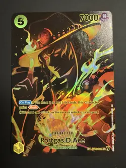 One Piece TCG Legacy of the Master OP12 .. PORTGAS D.ACE .. ST13-011 SR SP - Image 1
