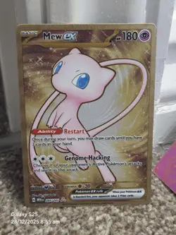 Pokemon Card - Mew EX 205/165 Scarlet & Violet Metal Card 151 UPC Promo - M/NM - Image 1