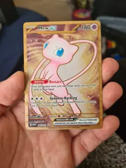 Pokemon Card Mew EX 205/165 Metal Scarlet & Violet 151 UPC Promo - Image 1