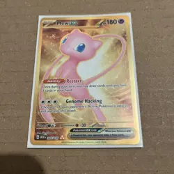 Pokemon Card Mew EX 205/165 Metal Scarlet & Violet 151 UPC Promo - Image 1