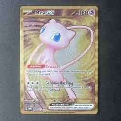 Mew EX GOLD METAL Promo Card 205/165 Scarlet & Violet 151 UPC POKEMON CARD Mint - Image 1