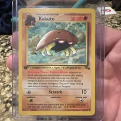 Pokemon TCG 1999 1st Edition Fossil Kabuto 50/62 30 HP Regular Card - Image 1