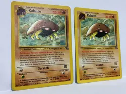2 Kabuto Unlimited 50/62 Pokemon TCG 1999 Fossil WOTC Common HP- 24 Hr Shipping - Image 2