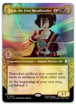 Toph, the First Metalbender (Showcase) #353 (Foil) (NM) TLA Magic MTG - Image 1