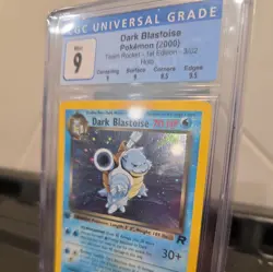 CGC 9 MINT Dark Blastoise Team Rocket 1st Edition 3/82 Holo Pokemon Card - Image 2