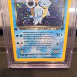 CGC 9 MINT Dark Blastoise Team Rocket 1st Edition 3/82 Holo Pokemon Card - Image 4