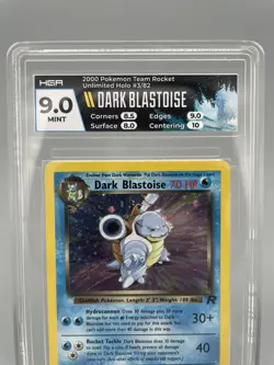 Dark Blastoise Holo Team Rocket Set Pokemon Card HGA 9! - Image 2
