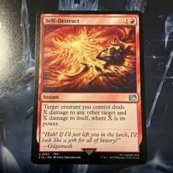 Self-Destruct - Final Fantasy - NM - MTG Magic - Uncommon - Instant NP - Image 1