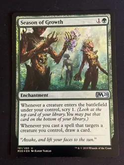 1x Foil Season of Growth (191) Core Set 2020 LP MTG Magic the Gathering x1 MKE - Image 3
