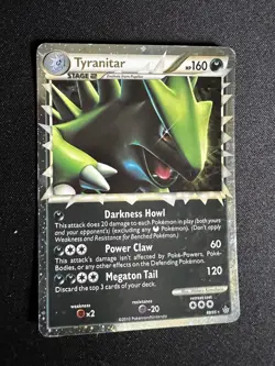 Pokemon Card Tyranitar 88/95 Unleashed HGSS Prime Holo Foil Rare LP 2010 - Image 1
