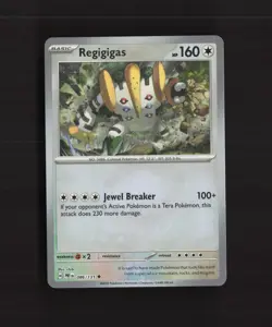 Regigigas 086/131 Prismatic Evolutions Master Ball Reverse Holo Pokemon Card NM - Image 1