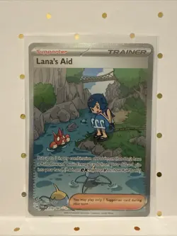 Pokemon TCG Lana's Aid Holo Card 219/167 Sv06: Twilight Masquerade Near Mint NM - Image 1