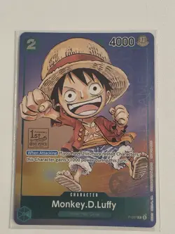 One Piece TCG Monkey D Luffy P-037 1st Anniversary Tournament Promo English NM - Image 1