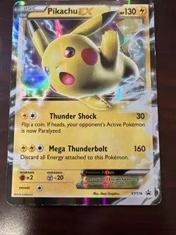 Pikachu EX Holo Black Star Promo XY174 NM - Image 4