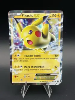 Pokemon TCG Pikachu EX XY174 Black Star Promo MP - Image 1