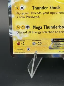 Pokemon TCG Pikachu EX XY174 Black Star Promo MP - Image 2