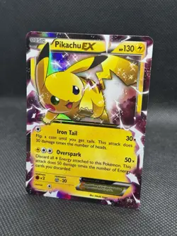 Pokemon TCG Pikachu EX XY84 Black Star Promo Holo Card - Image 2