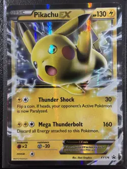 Pokemon TCG Pikachu EX XY Black Star Promos XY174 Promo MP/HP - Image 1