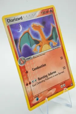 Pokemon Card TCG Charizard Holo Rare Card 6/108 EX Power Keepers LP SWIRL MP ++ - Image 3