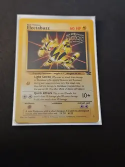 Electabuzz First Movie Gold Stamp Promo Pokemon Card - Black Star 2 WOTC - Image 1
