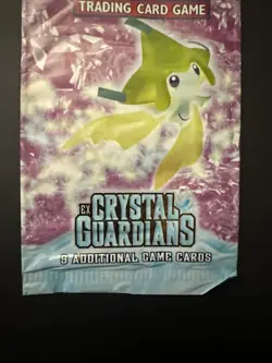 EX Crystal Guardians Jirachi Art EMPTY Pokemon Pack Wrapper OPENED NO CARDS - Image 4