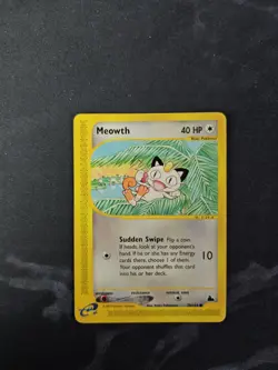 Meowth 78/144 Skyridge Common Non-Holo Pokemon Card WOTC 2003 - Image 1