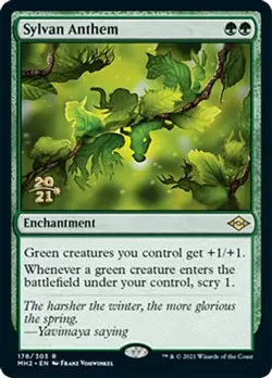1x Sylvan Anthem - Foil - Prerelease Promo Light Play, English Prerelease Promos - Image 1