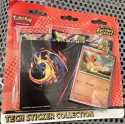 Pokemon Ascended Heroes Tech Sticker Collection Charmander New Sealed IN-HAND - Image 1
