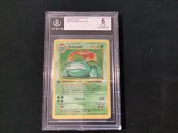Pokemon Base Set 1st Edition 1999 Pokemon Base Set Venusaur Holo 1st Ed BGS 6 (4 - Image 1