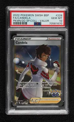 Candela Pokemon Sword & Shield Black Star PSA 10 GEM MT - Image 1