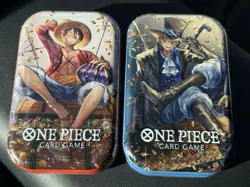 One Piece Tin Pack Set Vol. 2 Factory Sealed 2 Tin Lot Ready to Ship - Image 1