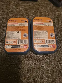One Piece TCG CCG Tin Pack Vol 2 Factory Sealed Set of 2 English OP-13 New - Image 2