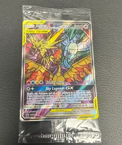 Moltres & Zapdos & Articuno GX SM210 - SEALED Black Star PROMO Pokemon TCG Card - Image 1