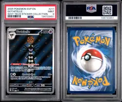 Pokemon TCG Gothitelle SVP 211 2025 White Flare Black Star Promo Card - PSA 9 - Image 3